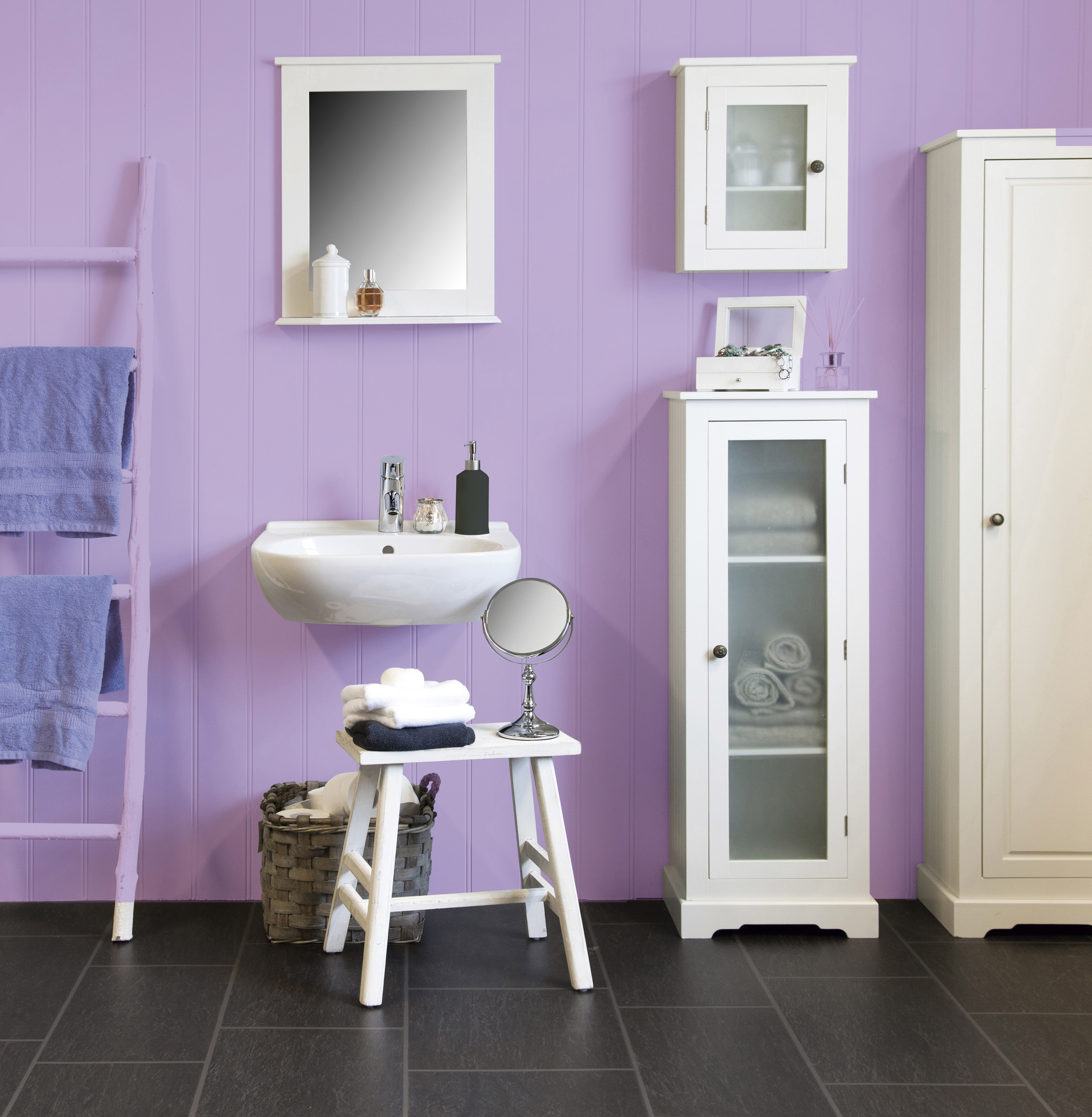 baño violeta